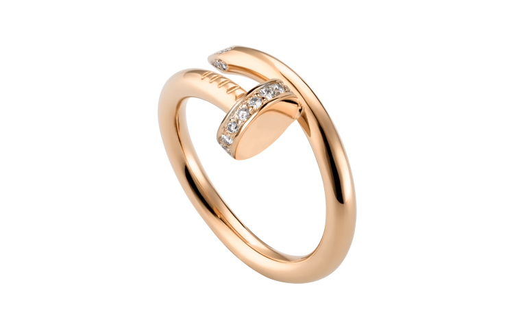 Cartier Juste un Clou 18K Rose Gold Diamond Ring 2.65mm Unisex Couples Adjustable. B4094800 圖 3