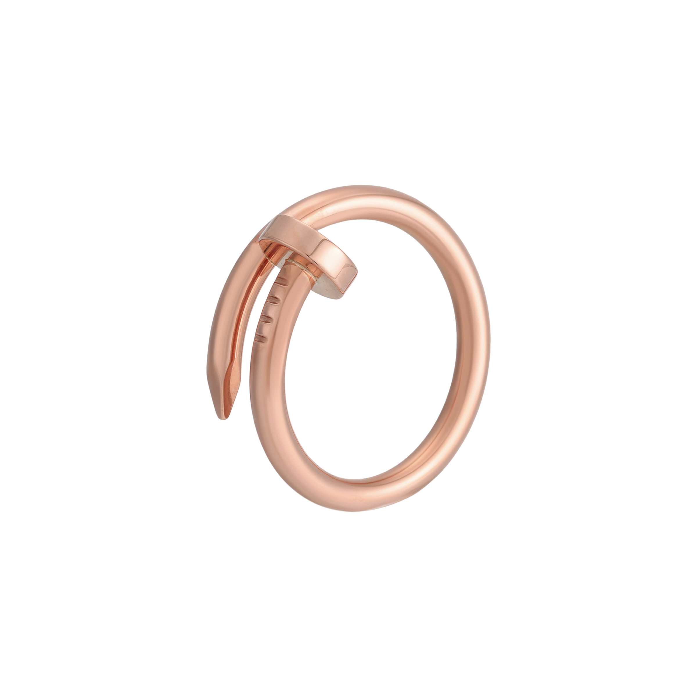CARTIER Juste un Clou 18k Rose Gold Nail Ring Unisex Couple Design in Rose Gold. B4225800