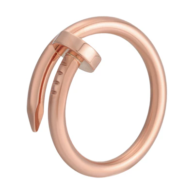 CARTIER Juste un Clou 18k Rose Gold Nail Ring Unisex Couple Design in Rose Gold. B4225800