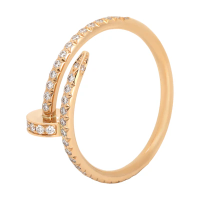 Cartier Juste Un Clou 18K Rose Gold Ring Unisex Couple Design. B4231400