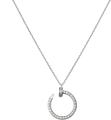 까르띠에 저스트 앵 끌루 18K 화이트 골드 다이아몬드 네일 목걸이 커플 디자인 B3046900 Order 까르띠에 저스트 앵 끌루 18K 화이트 골드 다이아몬드 네일 목걸이 커플 디자인 B3046900
