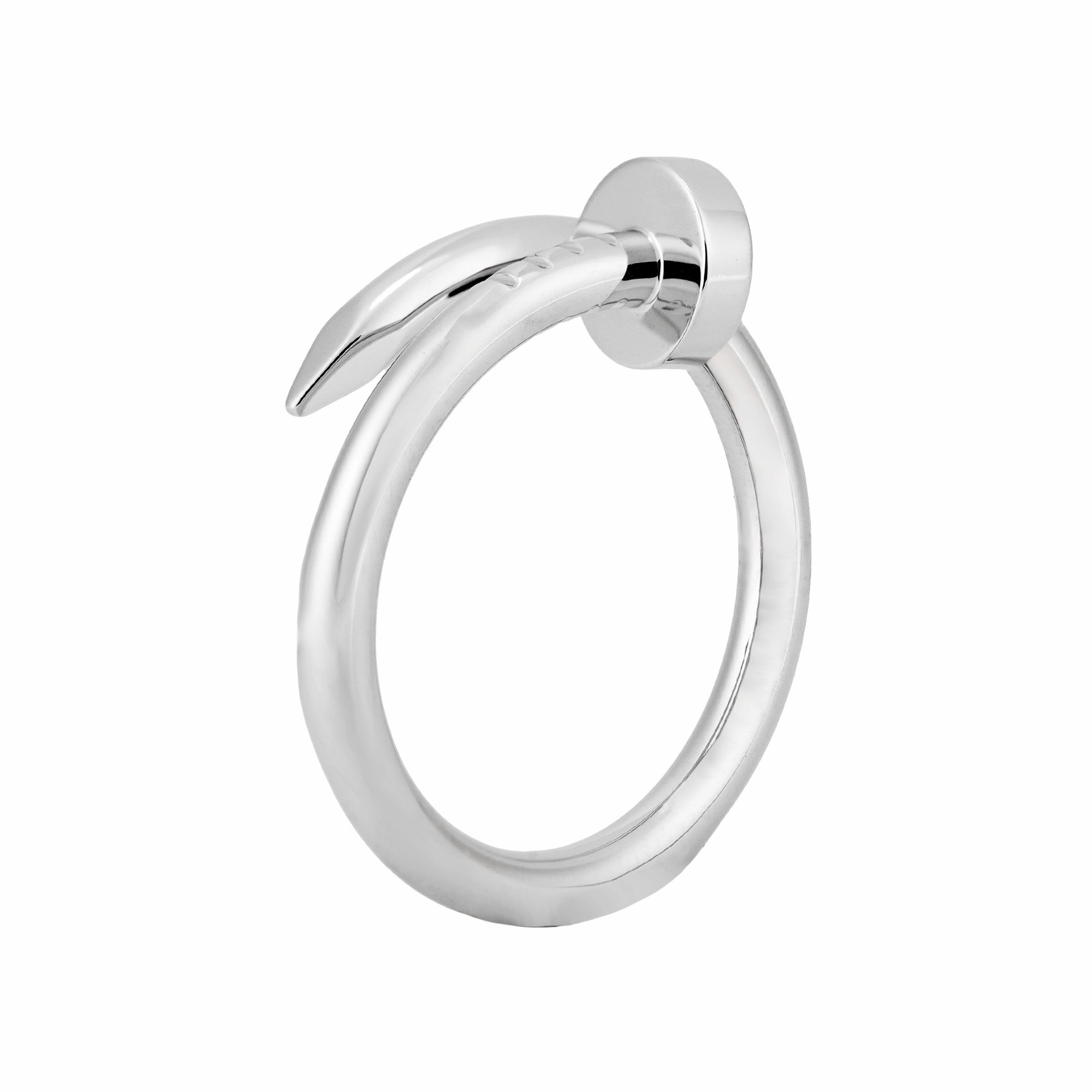 Cartier Juste un Clou 18K White Gold Nail Ring 2.65mm Unisex Couple Design. B4099200
