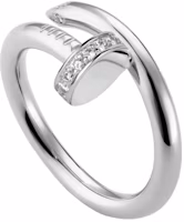 Cartier Juste Un Clou Diamond Single Nail 18K White Gold Ring Unisex Couple. B4092700 Cartier Juste Un Clou Diamond Single Nail 18K White Gold Ring Unisex Couple. B4092700