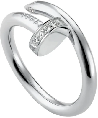 Cartier Juste Un Clou Diamond Single Nail 18K White Gold Ring Unisex Couple. B4092700 Buy Cartier Juste Un Clou Diamond Single Nail 18K White Gold Ring Unisex Couple. B4092700