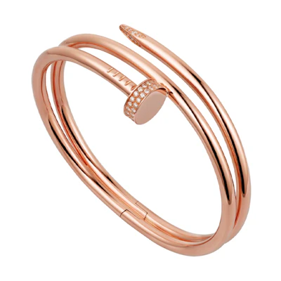 Cartier Juste un Clou Wide 18K Rose Gold Bracelet Unisex Couple Design. N6708417