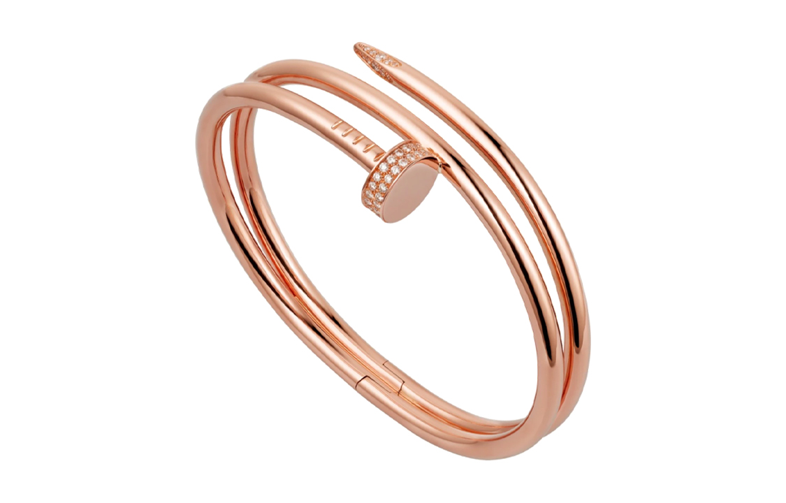 Order カルティエ ジュストアンクル ワイド 18K ローズゴールド ブレスレット ユニセックス カップルデザイン. N6708417