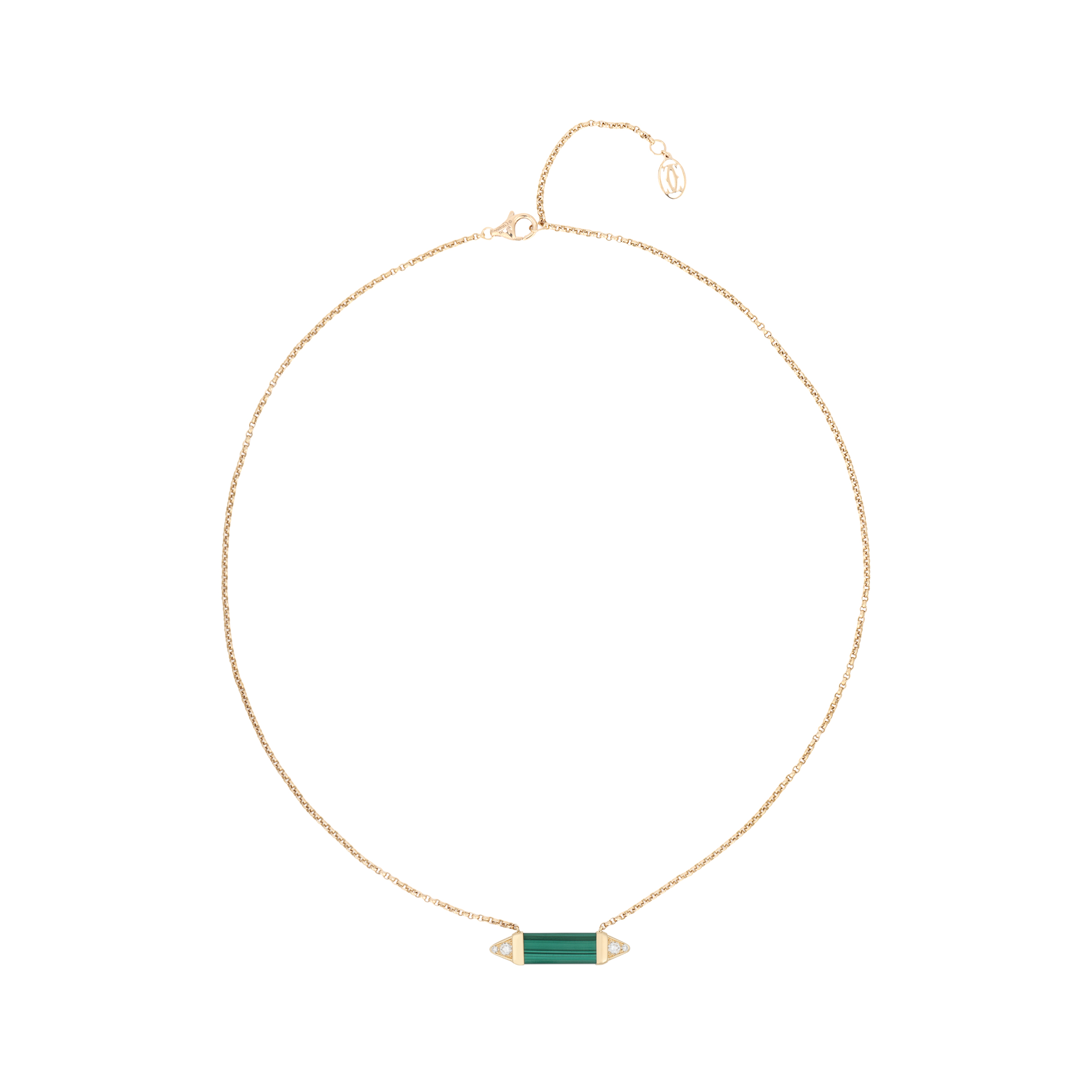 Cartier Les Berlingots 18K Gold Diamond Pendant Necklace Unisex B7224783