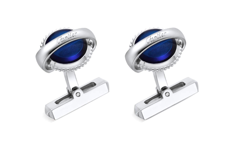 Cartier Logo Balloon Design Silver Cufflinks for Men - Silver. OG000306