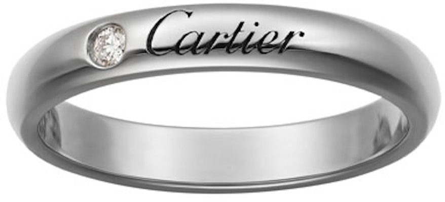 卡地亞鉑金鑽石戒指 單鑽 情侶款 中性設計 B4232200 Order 卡地亞鉑金鑽石戒指 單鑽 情侶款 中性設計 B4232200