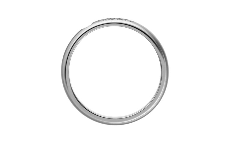 Shop 卡地亞鉑金鑽石戒指 單鑽 情侶款 中性設計 B4232200