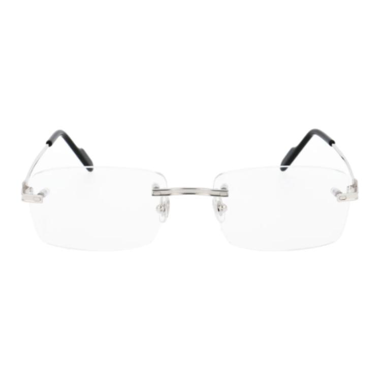 Lookbook 卡地亞男子黑色金屬方框眼鏡 CT0259O001