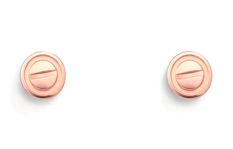 Order 卡地亞LOVE 18K玫瑰金耳環 情侶設計 Unisex B8301254