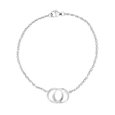 Cartier LOVE Bracelet Interlocked Design 18K White Gold Unisex Couple Bracelet. B6027200