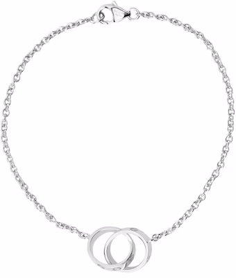 Cartier LOVE Bracelet Interlocked Design 18K White Gold Unisex Couple Bracelet. B6027200 Shop Cartier LOVE Bracelet Interlocked Design 18K White Gold Unisex Couple Bracelet. B6027200