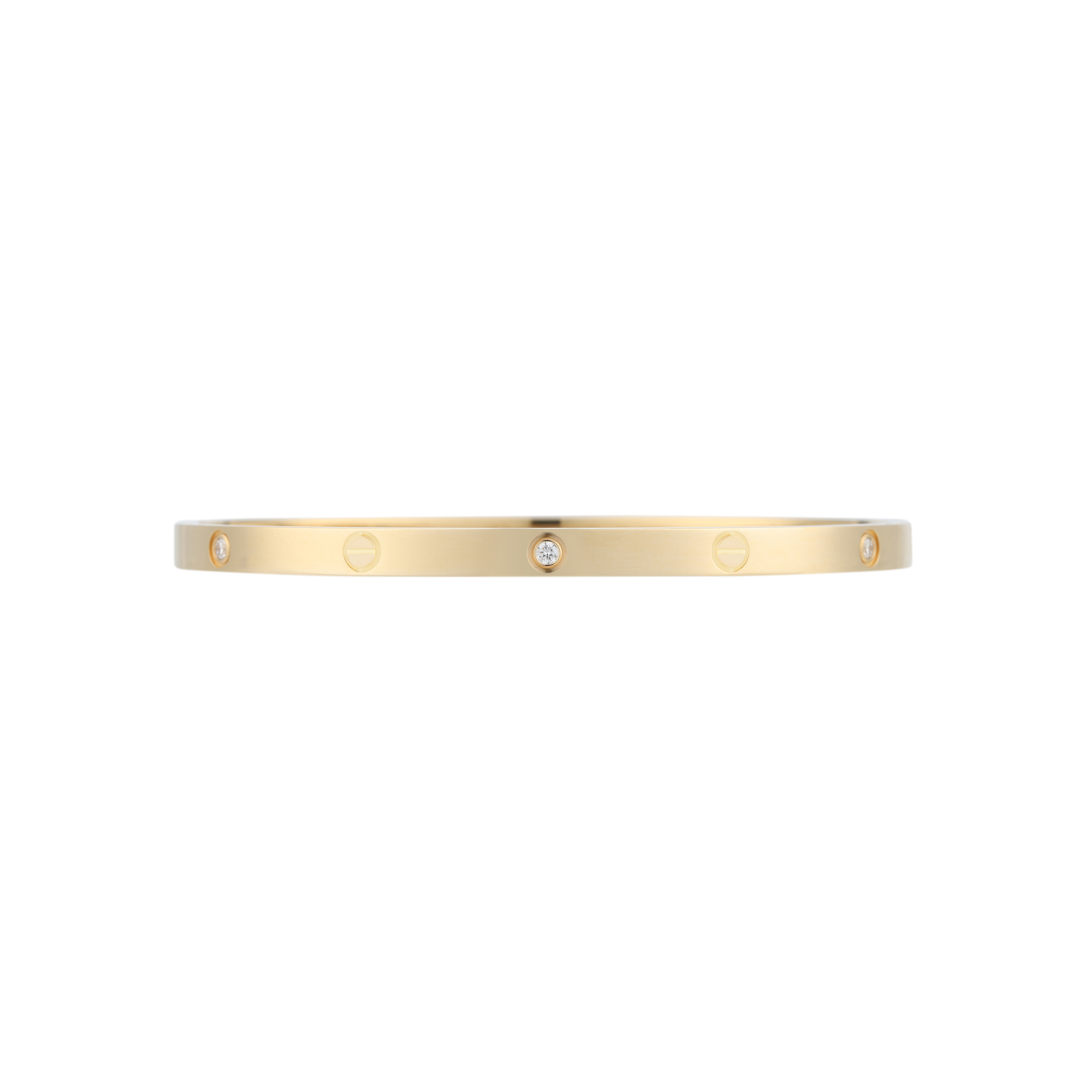 Cartier LOVE Bracelet Small 18K Gold with 6 Diamonds Unisex Couple Style. B6047217