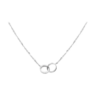 Cartier Love Necklace 18K White Gold Unisex Classic Couple Design. B7013700
