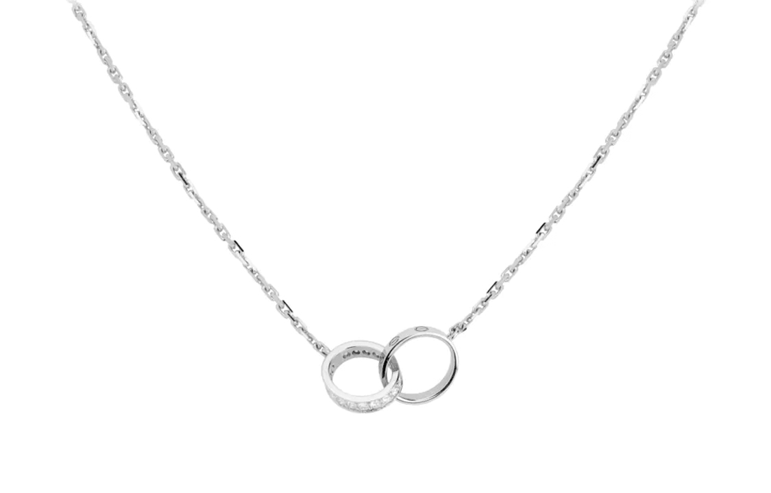 Cartier Love Necklace 18K White Gold Unisex Classic Couple Design. B7013700 圖 2