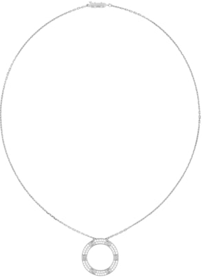 까르띠에 러브 목걸이 실버 18K 화이트 골드 유니섹스 커플 디자인. B7058000 Buy 까르띠에 러브 목걸이 실버 18K 화이트 골드 유니섹스 커플 디자인. B7058000