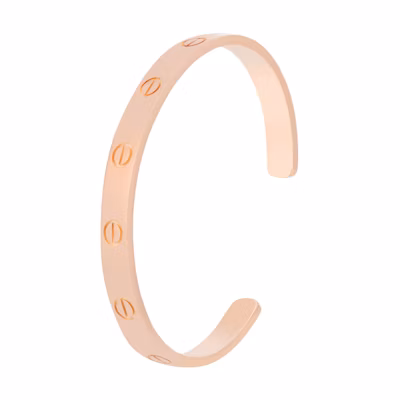 Cartier LOVE Open Bracelet 18K Rose Gold Unisex Couple's Design. B6032617