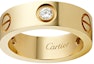 Order Cartier 愛情戒指 18K金鑲3鑽石 情侶款 金色 男女適用戒指 B4032400