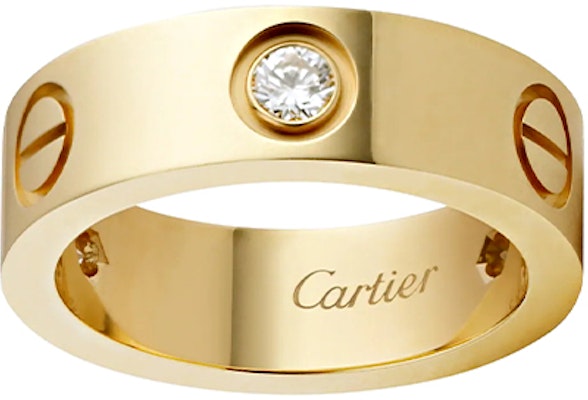 Cartier 愛情戒指 18K金鑲3鑽石 情侶款 金色 男女適用戒指 B4032400 Purchase Cartier 愛情戒指 18K金鑲3鑽石 情侶款 金色 男女適用戒指 B4032400
