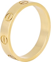 Cartier Love Ring 18K Gold with Logo Engraving Unisex Couple Design. B4085000 Cartier Love Ring 18K Gold with Logo Engraving Unisex Couple Design. B4085000