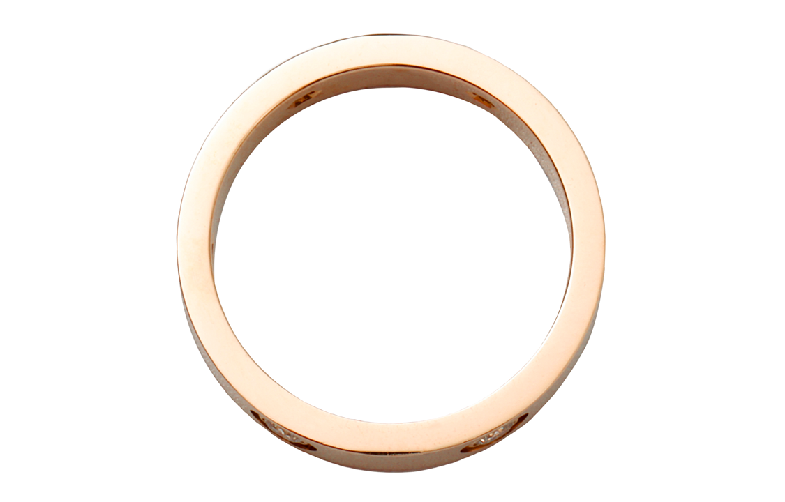 Purchase 卡地亞 LOVE 18K玫瑰金全鑽刻字對戒情侶款飾品 B4097500