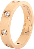 Cartier Love Ring 18K Rose Gold with 8 Diamonds, Unisex Couple Jewelry. B4050800 Cartier Love Ring 18K Rose Gold with 8 Diamonds, Unisex Couple Jewelry. B4050800
