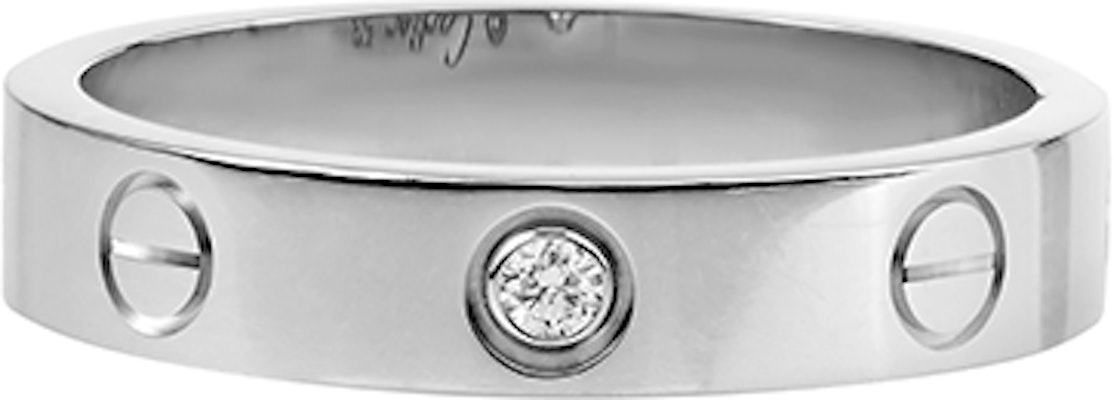 Cartier LOVE 18K白金鑽石戒指 情侶對戒 男女通用設計 B4050500 Lookbook Cartier LOVE 18K白金鑽石戒指 情侶對戒 男女通用設計 B4050500