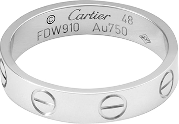 卡地亞 LOVE 窄版戒指 18K白金 情侶款式 男女通用 B4085100 Lookbook 卡地亞 LOVE 窄版戒指 18K白金 情侶款式 男女通用 B4085100