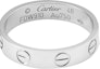 Shop 卡地亞 LOVE 窄版戒指 18K白金 情侶款式 男女通用 B4085100