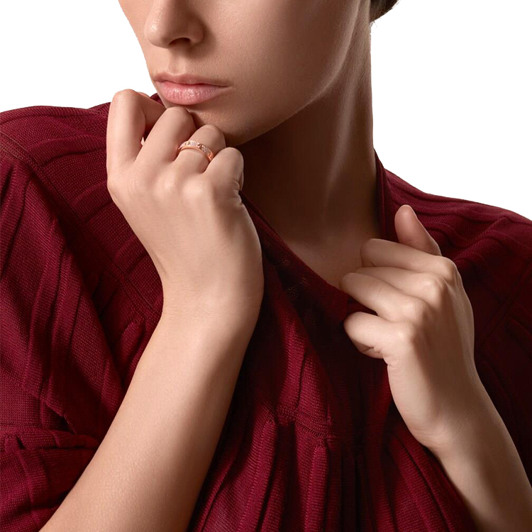 Sizing 卡地亞LOVE系列玫瑰金18K情侶對戒極簡優雅設計款式 B4085800