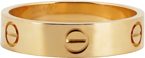 Cartier Love Ring Series 18k Gold Wide Band Unisex Couples Ring Gold. B4084600 Cartier Love Ring Series 18k Gold Wide Band Unisex Couples Ring Gold. B4084600