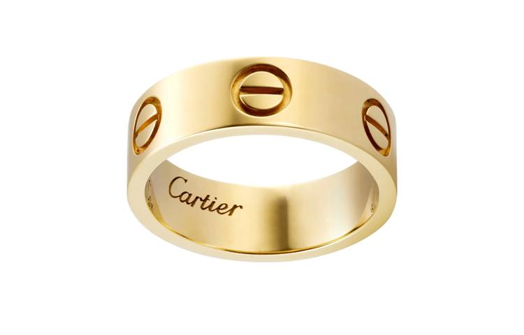 Order Cartier 愛情系列18K金寬版情侶對戒金色指環 B4084600