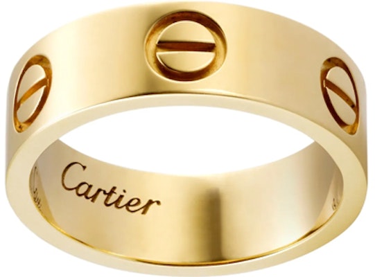 Cartier 愛情系列18K金寬版情侶對戒金色指環 B4084600 Cheap Cartier 愛情系列18K金寬版情侶對戒金色指環 B4084600