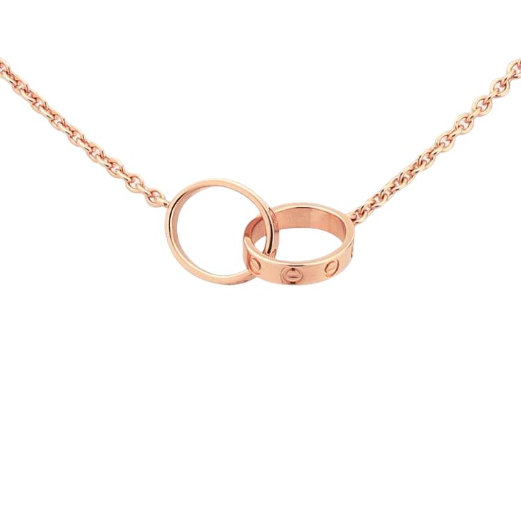 Cartier LOVE Series 18K Rose Gold Necklace Unisex Couple Jewelry Rose Gold B7212300 - Original Packaging