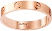 Lookbook Cartier LOVE系列18K玫瑰金戒指 男女情侶款雕刻設計 B4085200