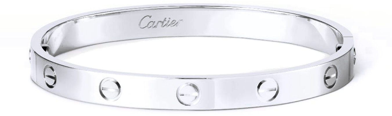 Cartier LOVE系列橢圓6.1mm 18K白金手鐲 情侶款 男女適用 B6067617 Order Cartier LOVE系列橢圓6.1mm 18K白金手鐲 情侶款 男女適用 B6067617
