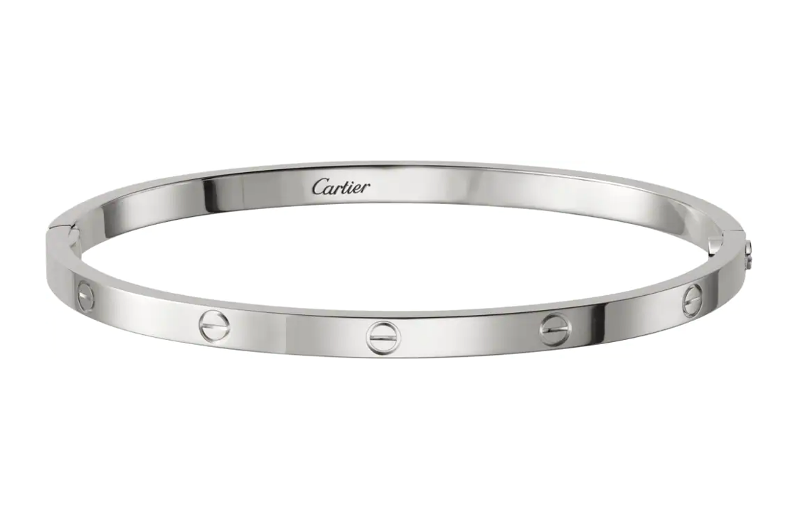 Cheap Cartier 愛系列小型18K白金手鐲 情侶款式男女通用 B6047417