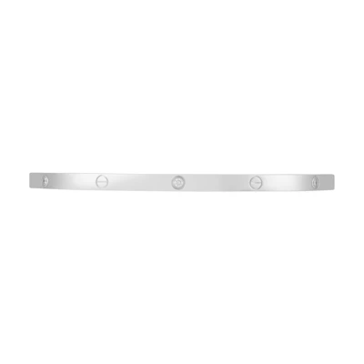 Cartier LOVE Small 6-Diamond Slim 18K White Gold Bracelet Unisex Couple Edition B6047717