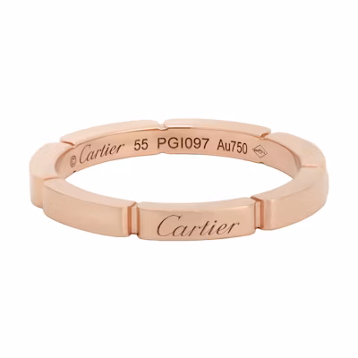Cartier Maillon Panthère 18K Rose Gold Ring Unisex Couple Gold Ring. B4079800