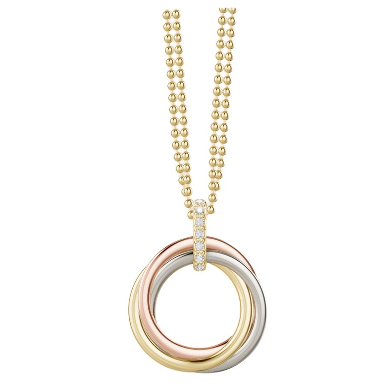 Cartier Multi-Ring Design 18K Gold Diamond Necklace Unisex Couple Style Multicolor. B7224814 圖 2