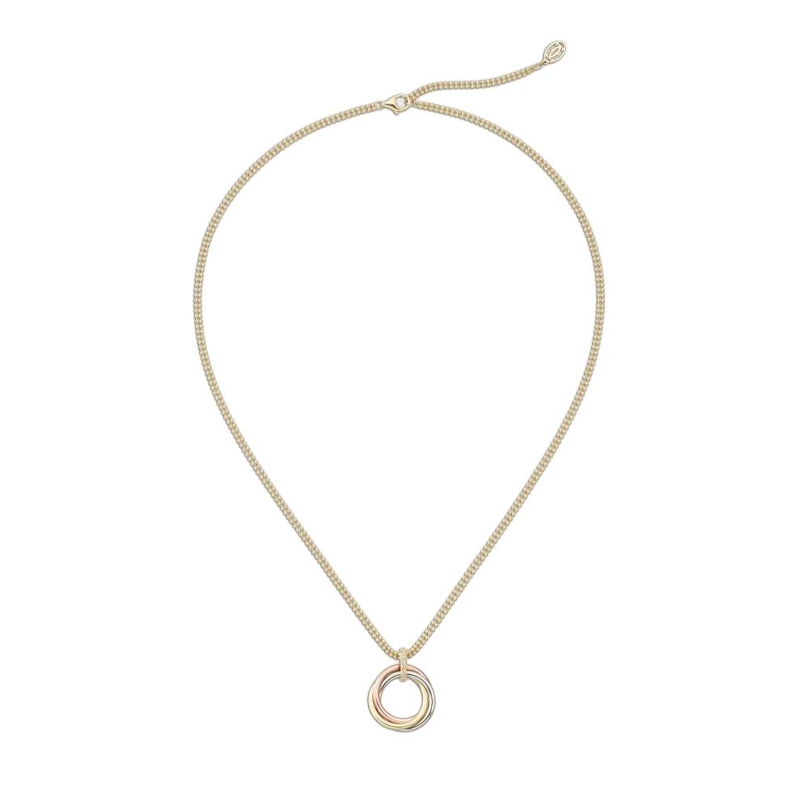 Cartier Multi-Ring Design 18K Gold Diamond Necklace Unisex Couple Style Multicolor. B7224814 圖 5