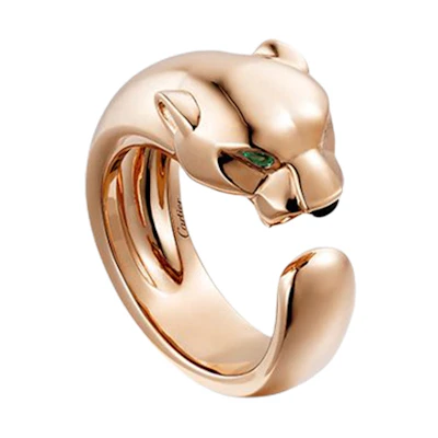 Cartier Panthère de Cartier 18K Rose Gold Ring - Unisex Couple's Edition. B4215900