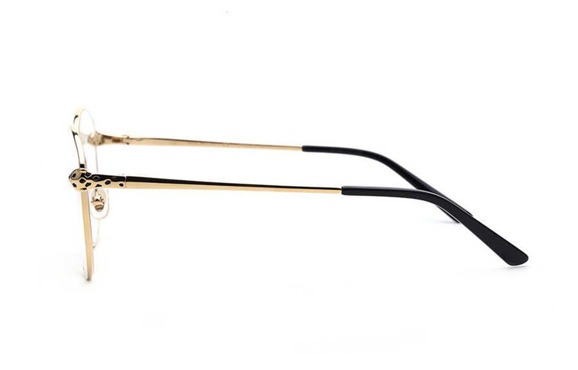 Lookbook 卡地亞Panthère de Cartier金合金不規則光學眼鏡男女通用款 CT0234O-001