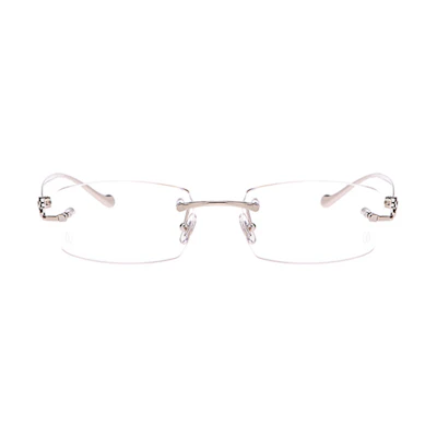 CARTIER Panthère de Cartier Panther Alloy Square Optical Glasses Unisex CT0061O-003