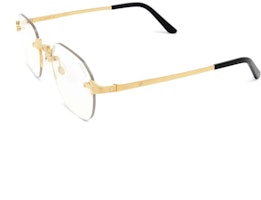 Cartier Panthère Gold-Tone Oval Sunglasses for Men with Two-Tone Design. CT0478S001 Cartier Panthère Gold-Tone Oval Sunglasses for Men with Two-Tone Design. CT0478S001