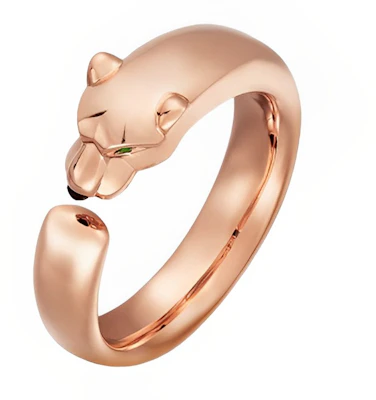 Cincin Cartier Panthère Wide 18K Rose Gold Unisex Cincin Pasangan Emas Rose. B4230052 Purchase Cincin Cartier Panthère Wide 18K Rose Gold Unisex Cincin Pasangan Emas Rose. B4230052