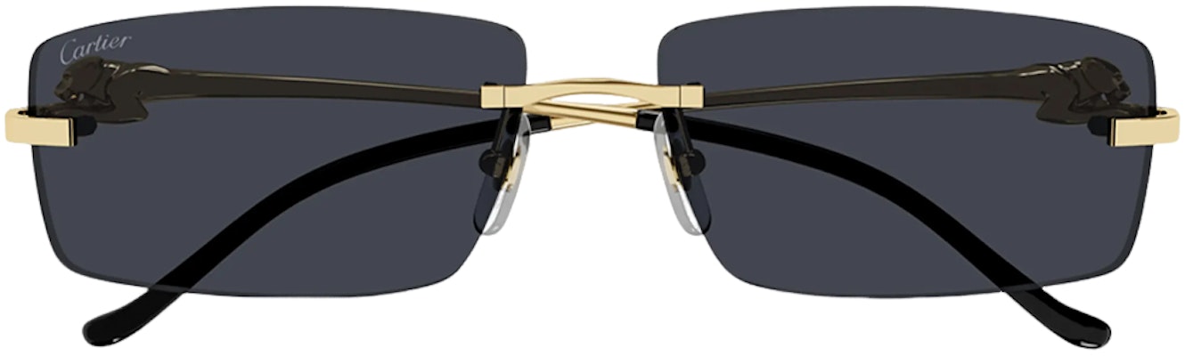 卡地亞獵豹設計金色長方形金屬太陽眼鏡 情侶款男女通用 CT0430S003 Lookbook 卡地亞獵豹設計金色長方形金屬太陽眼鏡 情侶款男女通用 CT0430S003