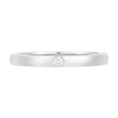 Cartier Platinum Diamond Ring Unisex Couple Style in Silver. B4077752